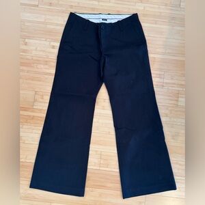 LIKE NEW! Classic! Gap Black Stretch Patterned Cotton Dress Slacks Pants Sz 10